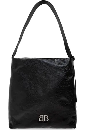 Balenciaga Taske, Herre, Sort, ONE SIZE, Uld, Skuldertaske Monaco Stor