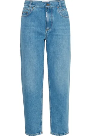 Ball Jeans, Dame, Blå, W28 L34, Afslappet Stonewash Jeans