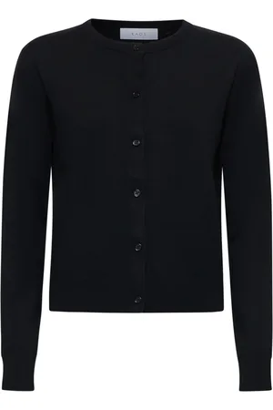 Kaos Strik, Dame, Sort, XL, Uld, Sort Sweater Kollektion