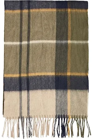 Barbour Tilbehør, Herre, Flerfarvet, ONE SIZE, Uld, Blød Tartan Tørklæde til Kolde Dage