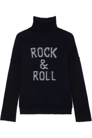 Zadig & Voltaire Strik, Dame, Blå, L, Blå Sweater Almy