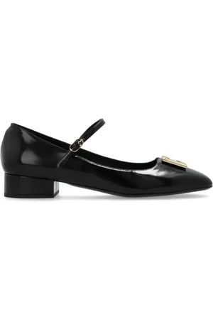 Dolce & Gabbana Sko, Dame, Sort, 37 1/2 EU, Uld, Hælede balletflader Mary Jane