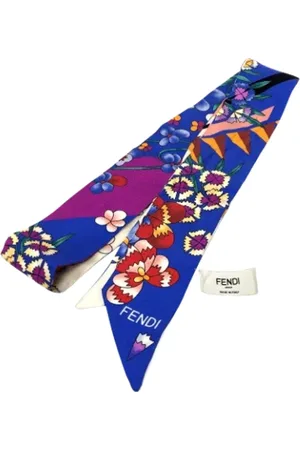 Fendi Pre-owned, Dame, Flerfarvet, ONE SIZE, Tyl, Pre-owned Stof trklaeder