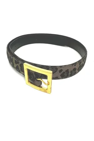Fendi Pre-owned, Dame, Brun, ONE SIZE, Tyl, Pre-owned Stof baelter