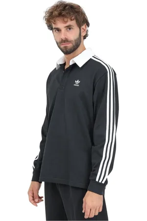 adidas Top, Herre, Sort, M, Bomuld, Sort Polo Adicolor Rugby Mænd