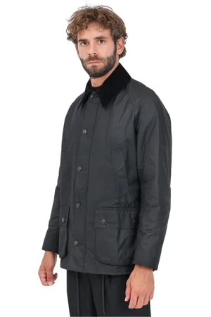 Barbour Jakke, Herre, Sort, 2XL, Bomuld, Sort Ashby Jakke Vinterfrakke
