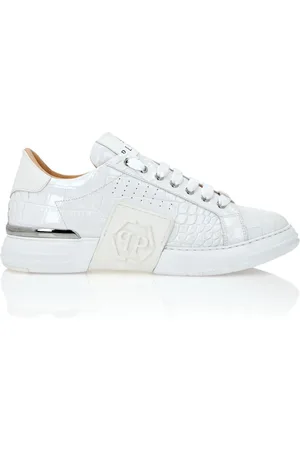 Philipp Plein Sko, Dame, Hvid, 40 EU, Uld, Stilfulde damesneakers