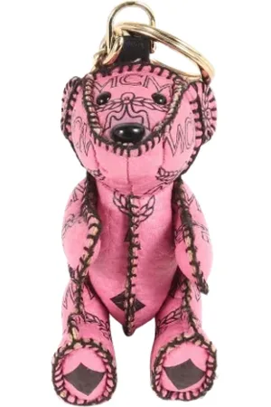 MCM Pre-owned, Dame, Lyserød, ONE SIZE, Tyl, Pre-owned Stof ngleholdere