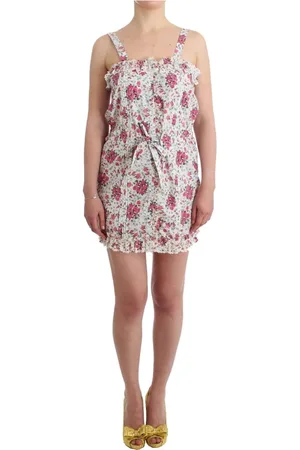 ERMANNO SCERVINO Kjole, Dame, Flerfarvet, M, Bomuld, Blomstret Sommerkjole