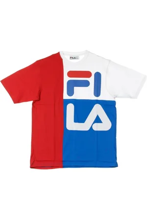Fila Top, Herre, Flerfarvet, XL, Farveblokeret amerikansk pasform T-shirt