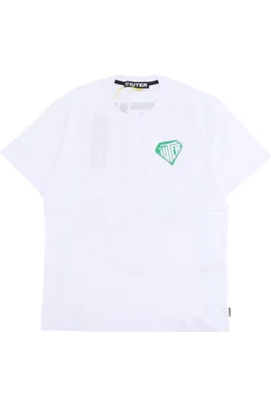 IUTER Top, Herre, Hvid, L, Bomuld, Hvid Stencil Tee Herre T-shirt