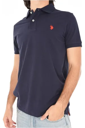 U.S. Polo Assn. Top, Herre, Blå, S, Bomuld, Blå King Polo Skjorte 100% Bomuld