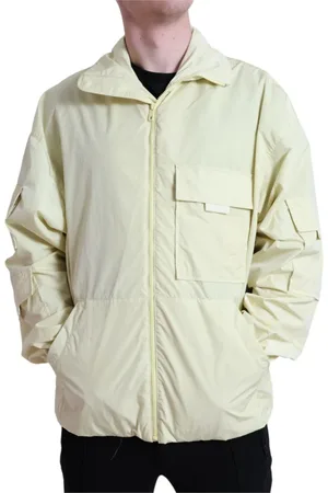 Dolce & Gabbana Jakke, Herre, Gul, L, Uld, Elegant Gul Windbreaker Jakke