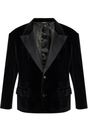 Dolce & Gabbana Jakke, Herre, Sort, S, Bomuld, Fløjl blazer