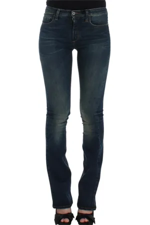 Costume National Jeans, Dame, Blå, W26, Bomuld, Blå Designer Straight Leg Jeans