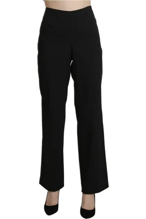 Bencivenga Bukser, Dame, Sort, L, Bomuld, Elegant High Waist Pants