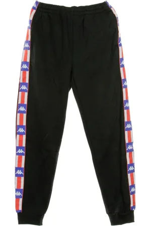 Kappa Bukser, Herre, Sort, XL, Uld, Stilfulde herre tracksuit bukser i sort/blå
