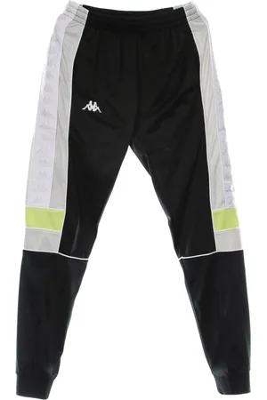 Kappa Bukser, Herre, Sort, M, Polyester, Slim Træningsbukser Sort/Grå/Lime/Hvid