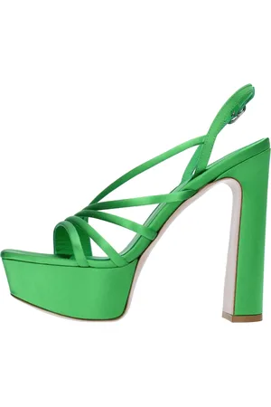 LE SILLA Sko, Dame, Grøn, 37 1/2 EU, Læder, Sandaler Grøn