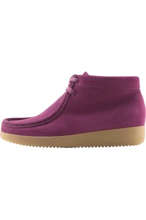Nature Sko, Dame, Lilla, 36 EU, Suede, Suede Snørestøvle Dark Berry