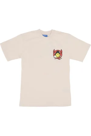 MARKET Top, Herre, , XL, Bomuld, Smiley Inner Peace Tee Ecru