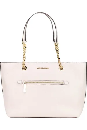 Michael Kors Taske, Dame, Lyserød, ONE SIZE, Læder, Front Zip Chain Tote Bag Håndtaske