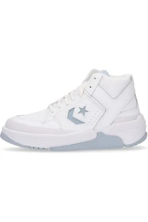 Converse Sko, Herre, Hvid, 44 EU, Læder, Hvide høje top sneakers