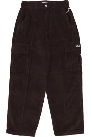 Obey Bukser, Herre, Brun, W28, Bomuld, Corduroy Cargo Bukser i Java