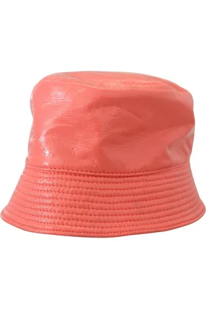 Dolce & Gabbana Tilbehør, Dame, Lyserød, 57 CM, Uld, Peach Coral Bucket Hat