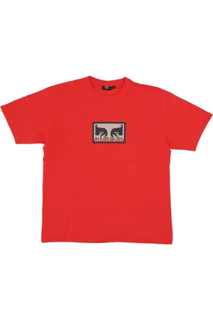 Obey Top, Herre, Rød, XL, Bomuld, Rød Herre T-shirt