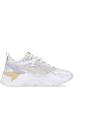 PUMA Sko, Herre, Hvid, 37 EU, Uld, Hvid Thrifted Lav Sko med Rs-X Stil