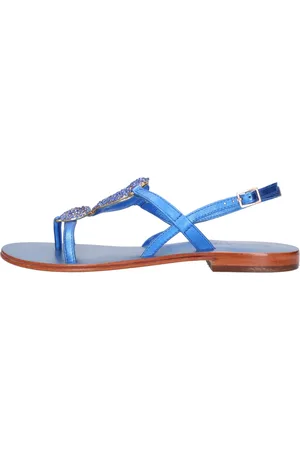 Emanuélle vee Sko, Dame, Blå, 38 EU, Uld, Sandaler Blå