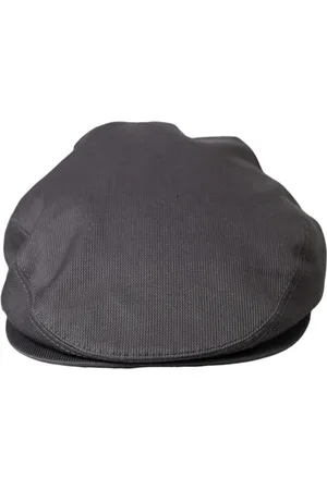 Dolce & Gabbana Tilbehør, Herre, Grå, 58 CM, Bomuld, Grå Bomuld Newsboy Cap