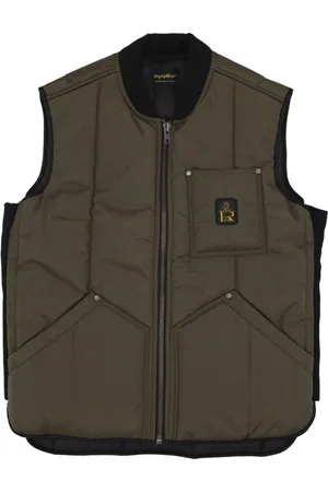 RefrigiWear Jakke, Herre, Grøn, XL, Uld, Militærgrøn Ærmeløs Vest Jakke