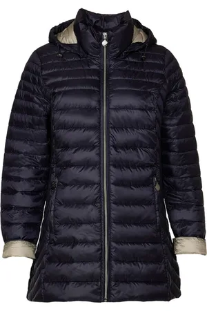 Danwear Jakke, Dame, Blå, 3XL, Uld, Let Dunjakke Navy/Grøn