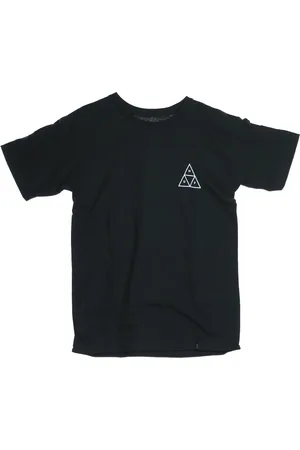 Huf Top, Herre, Sort, S, Bomuld, Sort T-shirt med korte ærmer