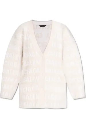 Balenciaga Strik, Dame, , L, Cardigan med monogram