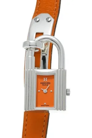Hermès Pre-owned, Dame, , ONE SIZE, Tyl, Pre-owned Rustfrit stal watches