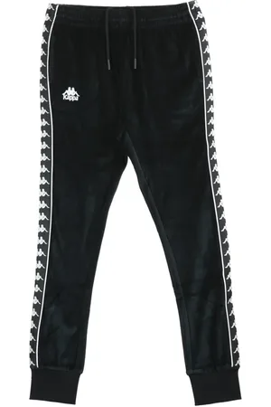 Kappa Bukser, Herre, Sort, XL, Herre Sort/Hvid Sweatpants Tracksuit