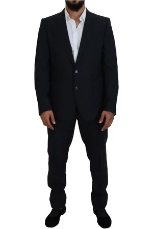 Dolce & Gabbana Jakkesæt, Herre, Blå, 2XL, Uld, Elegant Bl Martini-dragt