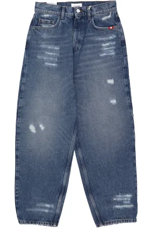 AMISH Jeans, Dame, Blå, W29, Denim, Baggy Ripped Denim Jeans