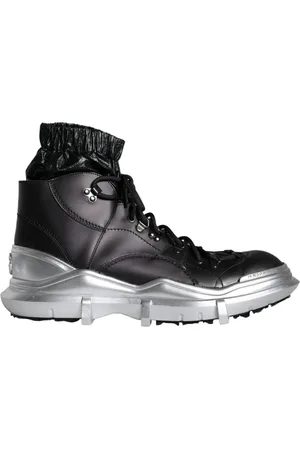 Dolce & Gabbana Sko, Herre, Sort, 44 EU, Nylon, Sort Nylon Galileo High Top Sneakers