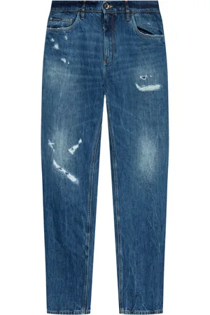 Dolce & Gabbana Jeans, Herre, Blå, XL, Bomuld, Jeans type løs