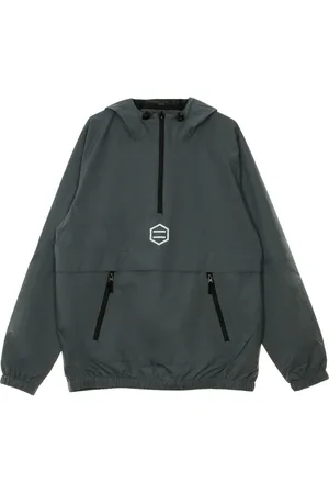 DOLLY NOIRE Jakke, Herre, Grå, S, Grå Windbreaker Anorak Jakke til Mænd