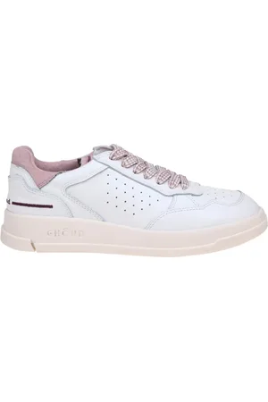 Ghoud Sko, Dame, Hvid, 35 EU, Læder, Hvide/Rosa Læder Sneakers