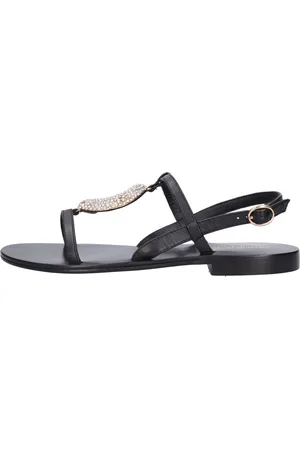 Emanuélle vee Sko, Dame, Sort, 38 EU, Læder, Sandal Sort