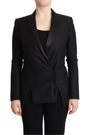 Costume National Jakke, Dame, Sort, XS, Elegant Sort Dobbelt-Breasted Blazer