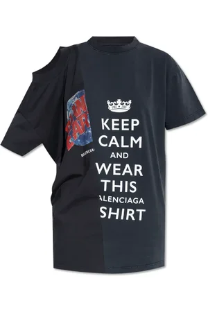 Balenciaga Top, Dame, Sort, 2XS, Bomuld, T-shirt med tryk