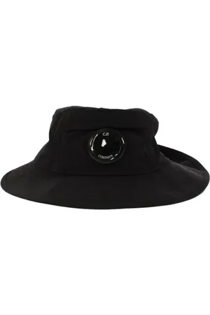 C.P. Company Tilbehør, unisex, Sort, M, Uld, Stilfuld Sort Polyamid Hat
