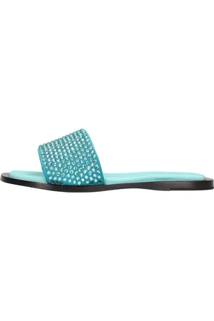 EDDY DANIELE Sko, Dame, Blå, 37 EU, Læder, Sandal Clear